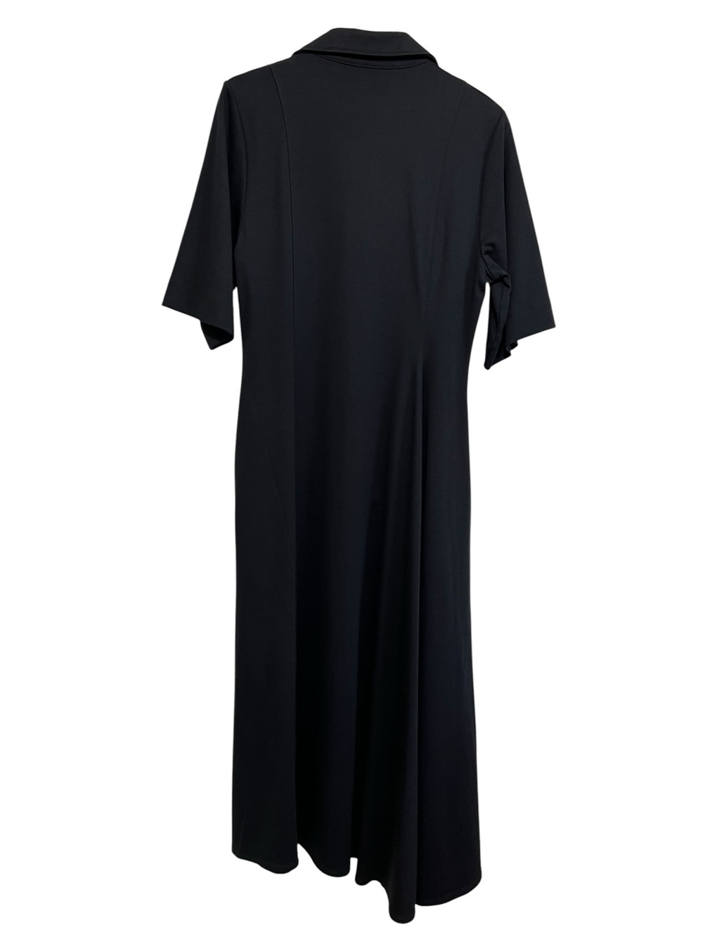 COS Asymmetric Polo Maxi Shirt Dress Black Size Medium NEW - Picture 3 of 16